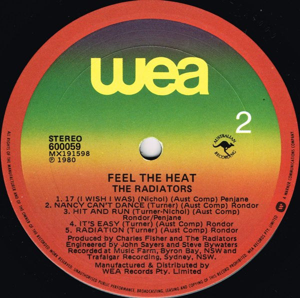 The Radiators (2) : Feel The Heat (LP, Album)
