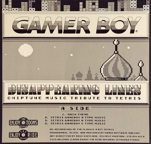 Gamer Boy : Tetris Disappearing Lines (LP, Ora)