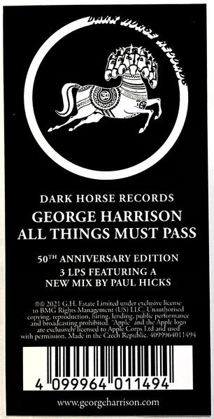George Harrison : All Things Must Pass (3xLP, Album, RE, 50t + Box)