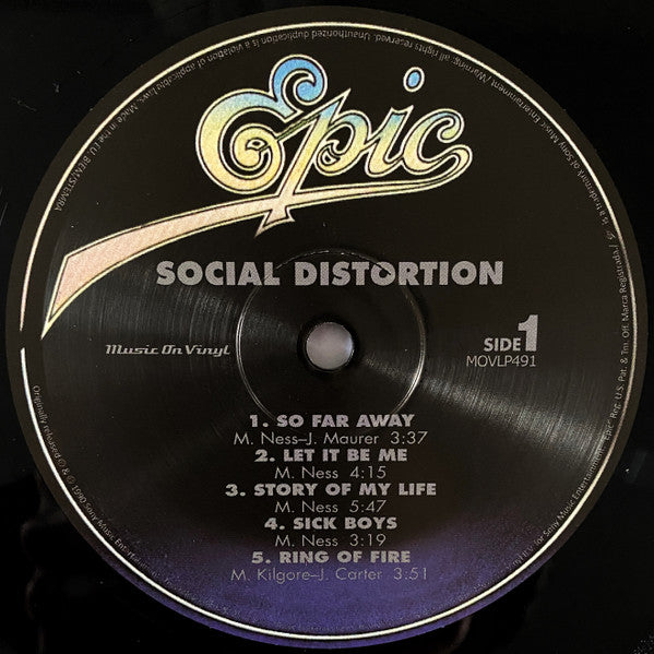 Social Distortion : Social Distortion (LP, Album, RE, 180)