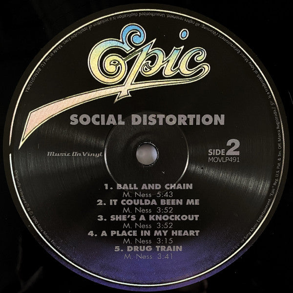 Social Distortion : Social Distortion (LP, Album, RE, 180)