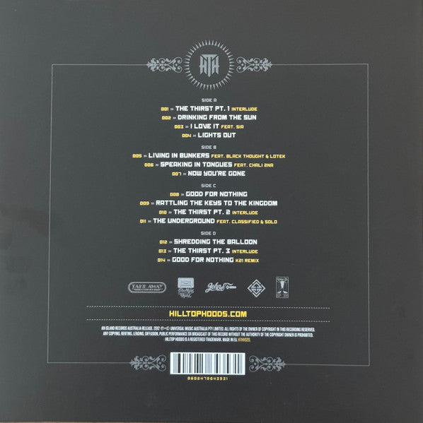 Hilltop Hoods : Drinking From The Sun (2xLP, Album, RE, 180)