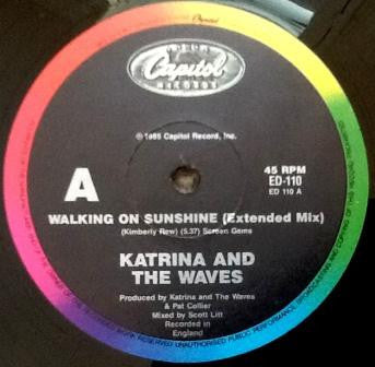 Katrina And The Waves : Walking On Sunshine (Extended Version) (12", Single)