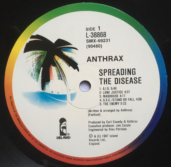 Anthrax : Spreading The Disease (LP, Album)