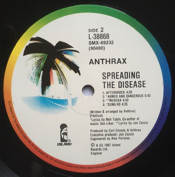 Anthrax : Spreading The Disease (LP, Album)