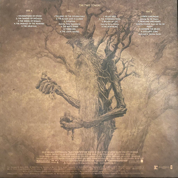 Howard Shore : The Lord Of The Rings: The Two Towers (Original Motion Picture Soundtrack) (2xLP, Album, RE)