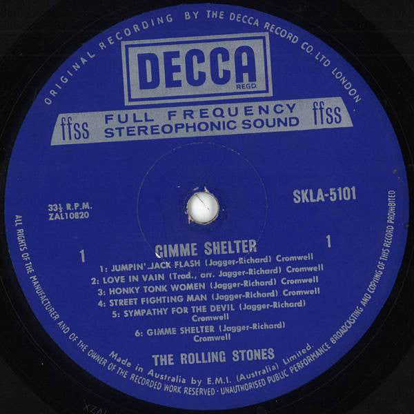 The Rolling Stones : Gimme Shelter (LP, Comp, Roy)