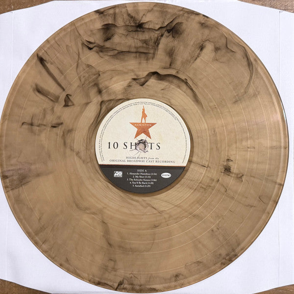 Lin-Manuel Miranda : Hamilton: 10 Shots (Highlights From The Original Broadway Cast Recording) (LP, Comp, Tan)