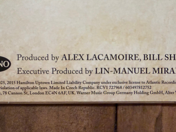 Lin-Manuel Miranda : Hamilton: 10 Shots (Highlights From The Original Broadway Cast Recording) (LP, Comp, Tan)