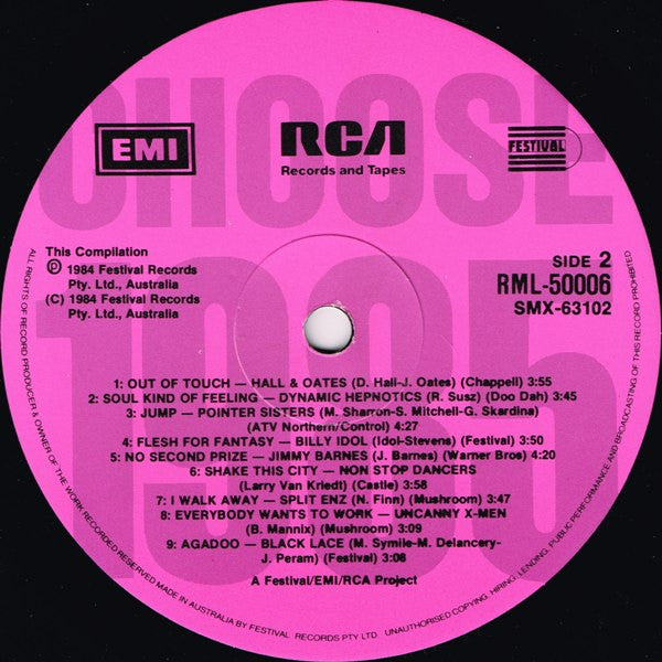Various : Choose 1985 (LP, Comp, Pin)