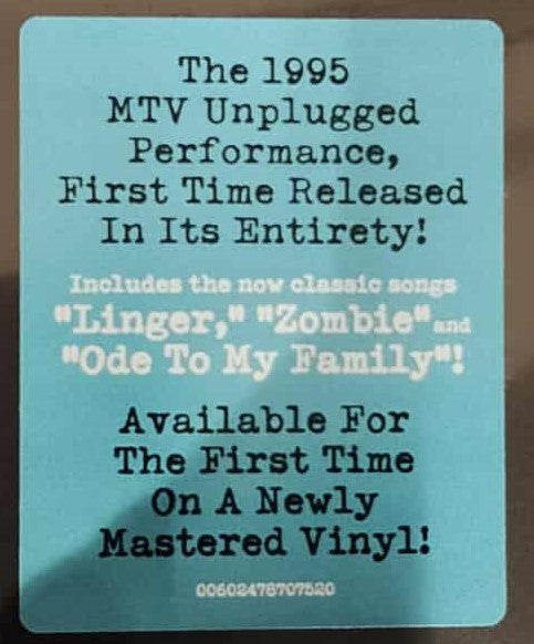 The Cranberries : MTV Unplugged (LP)