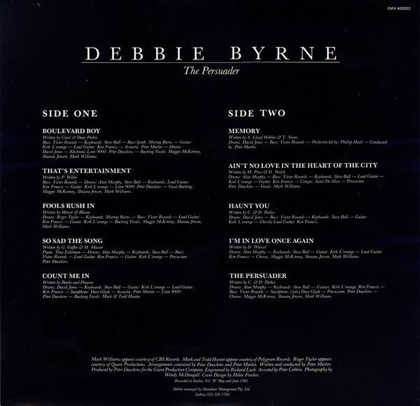 Debbie Byrne* : The Persuader (LP, Album)