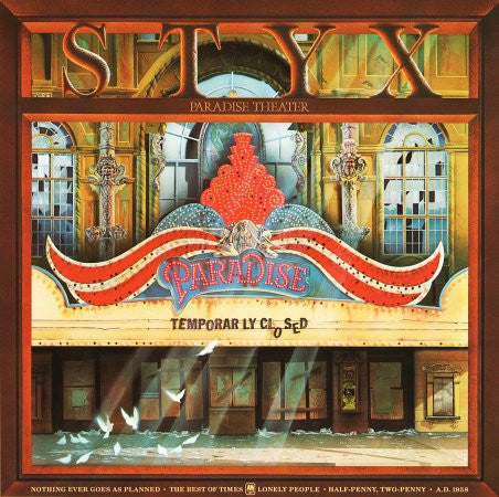 Styx : Paradise Theatre (LP, Album, Etch, Gat)