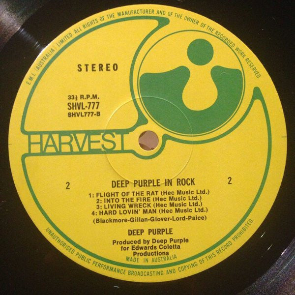 Deep Purple : In Rock (LP, Album, RE)