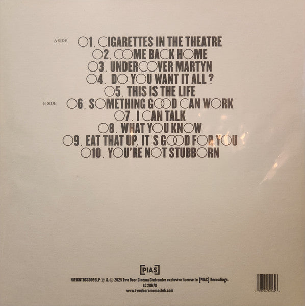 Two Door Cinema Club : Tourist History (LP, Album, RE, 15t)