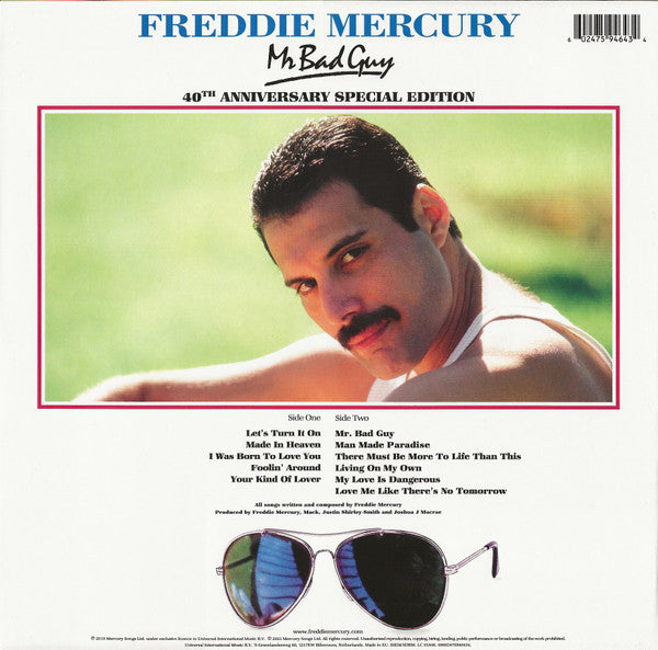 Freddie Mercury : Mr. Bad Guy (LP, Album, RE, S/Edition, Gre)