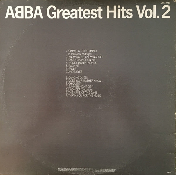 ABBA : Greatest Hits Vol. 2 (LP, Comp, Gat)
