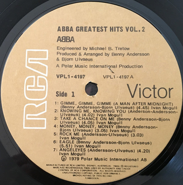 ABBA : Greatest Hits Vol. 2 (LP, Comp, Gat)