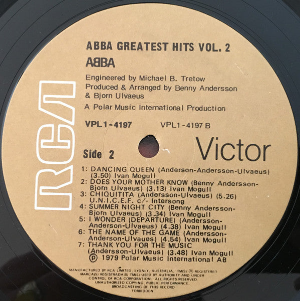 ABBA : Greatest Hits Vol. 2 (LP, Comp, Gat)