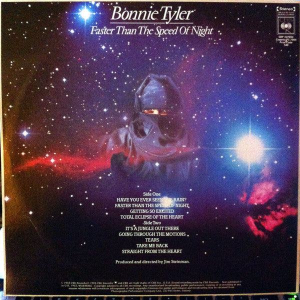 Bonnie Tyler : Faster Than The Speed Of Night (LP, Album)