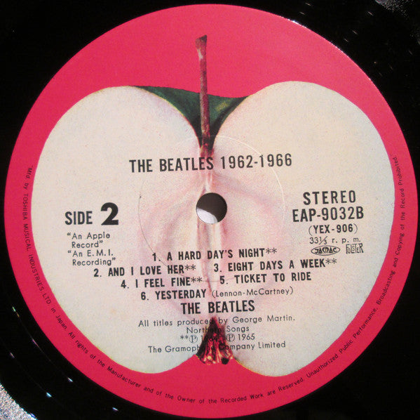 The Beatles = The Beatles : 1962-1966 = 1962年〜1966年 (2xLP, Album, Comp, RE)