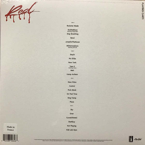 Playboi Carti : Whole Lotta Red  (2xLP, Album, RE, Whi)