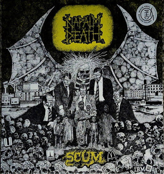Napalm Death : Scum (LP, Album, Ltd, RE, Whi)