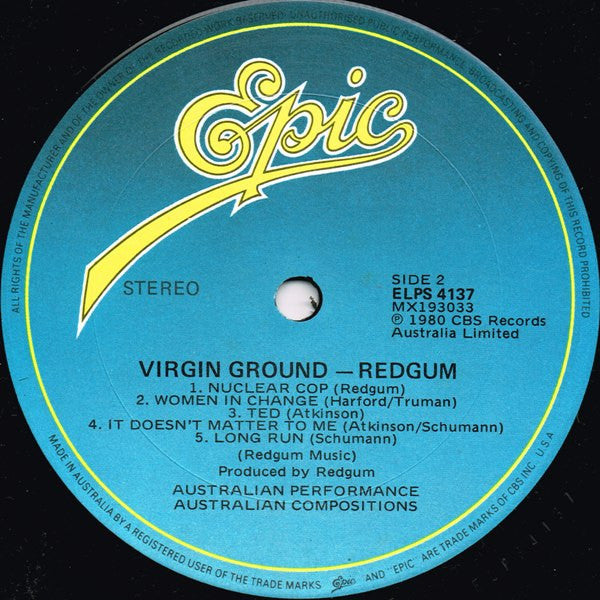 Redgum : Virgin Ground (LP, Album)