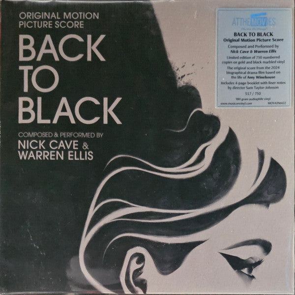 Nick Cave & Warren Ellis : Back To Black (Original Motion Picture Score) (12", Album, Ltd, Num, Gol)