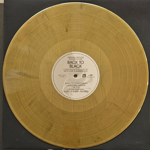 Nick Cave & Warren Ellis : Back To Black (Original Motion Picture Score) (12", Album, Ltd, Num, Gol)