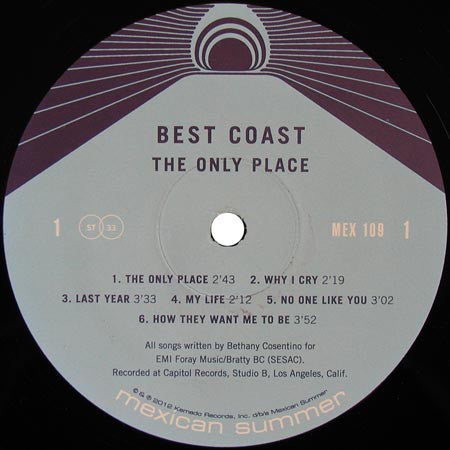 Best Coast : The Only Place (LP, Album)