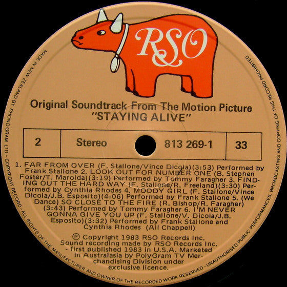 Various : The Original Motion Picture Soundtrack - Staying Alive (LP, Album, Gat)