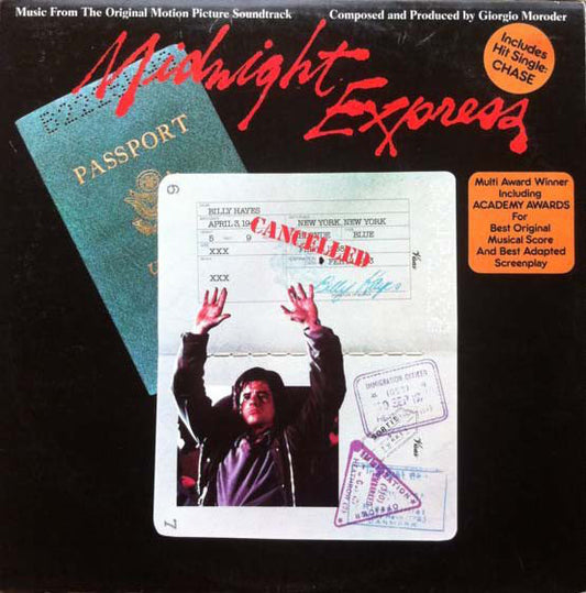 Giorgio Moroder : Midnight Express (Music From The Original Motion Picture Soundtrack) (LP, Album)