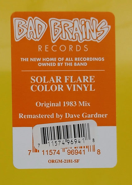 Bad Brains : Rock For Light (LP, Album, RE, RM, Sol)