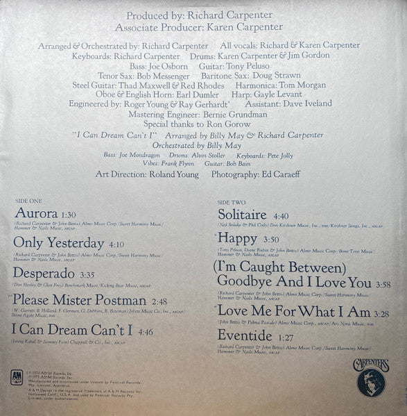 Carpenters : Horizon (LP, Album)