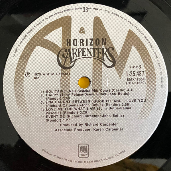 Carpenters : Horizon (LP, Album)