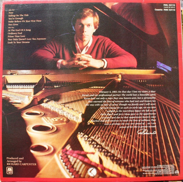 Carpenters : Voice Of The Heart (LP, Album)