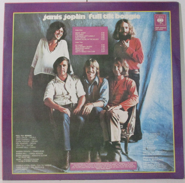 Janis Joplin : Pearl (LP, Album, RE)