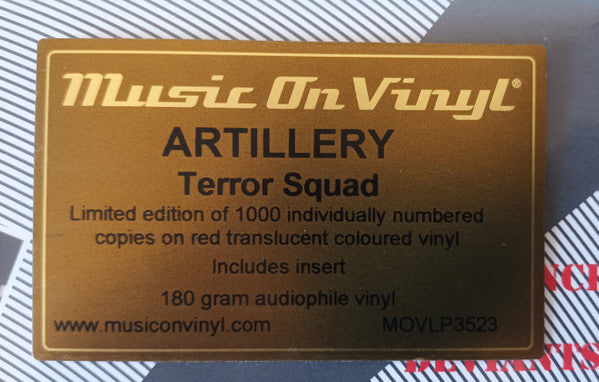 Artillery (2) : Terror Squad (LP, Album, Ltd, Num, RE, Red)