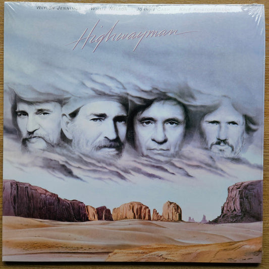 Waylon Jennings • Willie Nelson • Johnny Cash • Kris Kristofferson : Highwayman (LP, Album, RE)