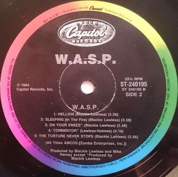 W.A.S.P. : W.A.S.P. (LP, Album)