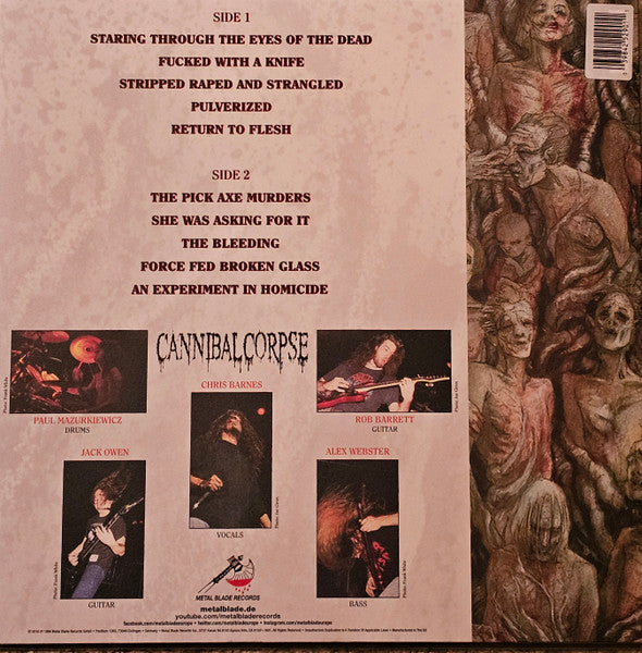 Cannibal Corpse : The Bleeding (LP, Album, Ltd, RE, Whi)