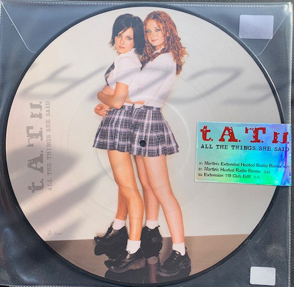 t.A.T.u. : All The Things She Said (12", Pic)