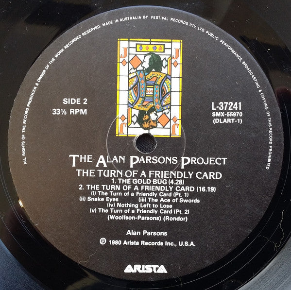 The Alan Parsons Project : The Turn Of A Friendly Card (LP, Album)