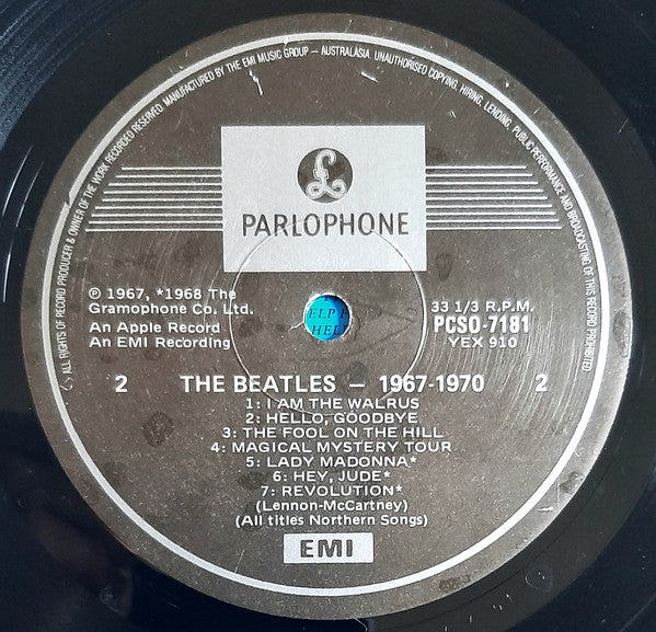 The Beatles : 1967-1970 (2xLP, Comp, RE)