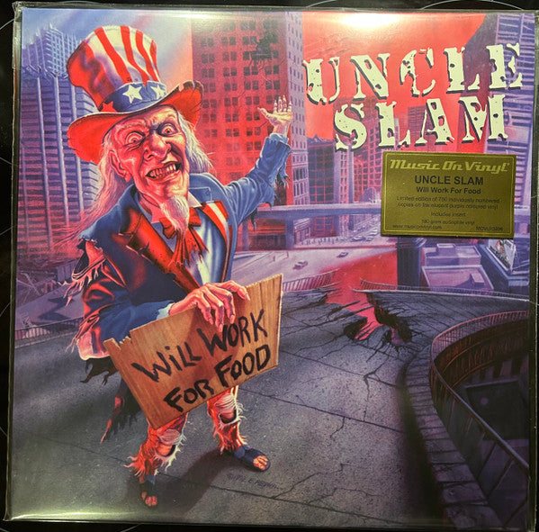 Uncle Slam : Will Work For Food (LP, Album, Ltd, Num, RE, RM, Tra)