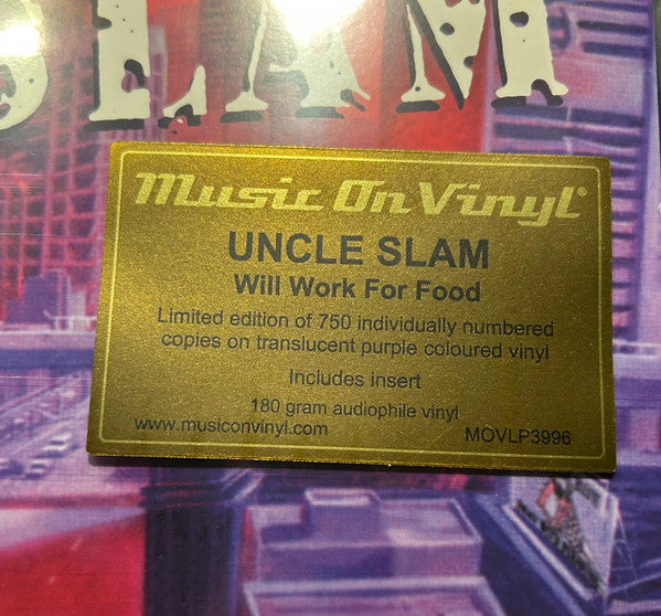 Uncle Slam : Will Work For Food (LP, Album, Ltd, Num, RE, RM, Tra)