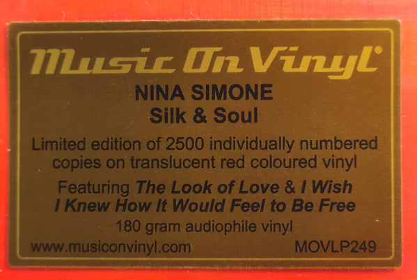 Nina Simone : Silk & Soul (LP, Album, Ltd, Num, Tra)