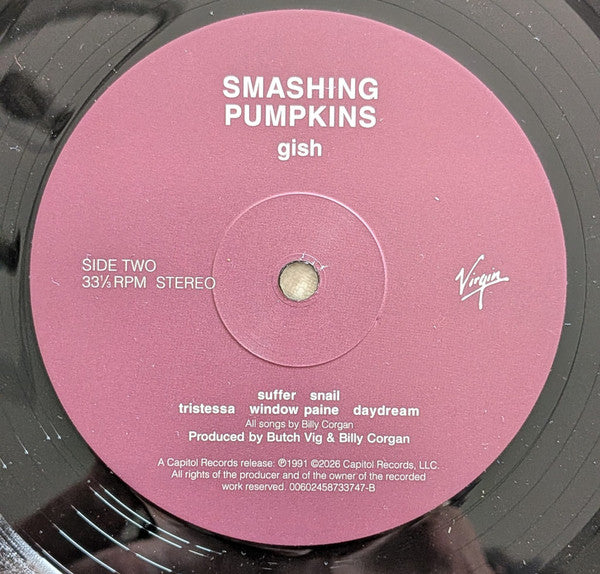 The Smashing Pumpkins : Gish (LP, Album, RE, RM, 180)