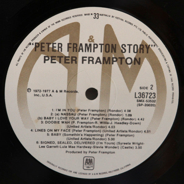 Peter Frampton : Peter Frampton Story (LP, Comp)